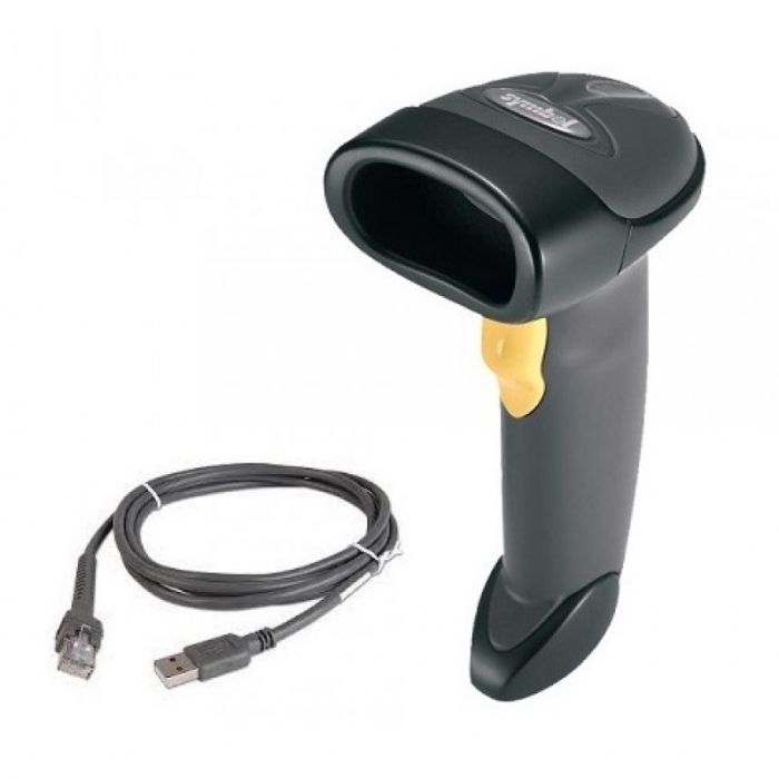Symbol LS2208 Barcode Scanner with stand. 