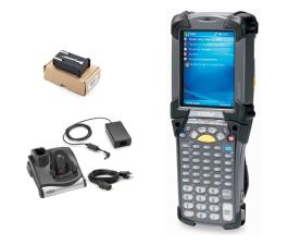 Ladestation 3x Motorola MC9090 MC9090-GJ0HBAGA2WR Barcodescanner 1D inkl Akku 