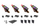 Bundle of 4 Chainway C6000 Wireless Android Pistol-Grip Barcode Scanners with Keypad, 2D/1D/QR Code Zebra Reader