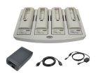 4-Slot Battery Charger for Zebra Symbol LS3478, DS3478, LS3578, DS3578 Wireless Scanner Batteries 21-62606-01, BTRY-LS34IAB00-00.