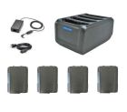 Zebra SAC-TC7X-4BTYPP-01 Kit with (4) Spare Battery BT-000318 for TC72, TC77, TC75, TC70 Handhelds