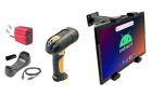 ForkLift Mounted Android Tablet, Long Range Barcode Scanner, Power Adapter 12V 24v 36v 48v