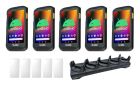 Bundle QTY (5): Zebra TC20 Android Handheld, 2D/1D/QR Code Barcode Scanner