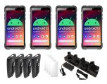 Bundle QTY (4): Chainway C66 Ultra Rugged Android Handheld, 2D/1D Barcode Scanner