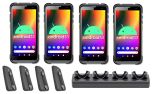 Bundle QTY (4): Chainway C66 Ultra Rugged Android Handheld, 2D/1D Barcode Scanner