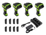 Bundle QTY (4): Zebra DS3678-ER Bluetooth Rugged Forklift Extended Range Barcode Scanners (Up to 70FT)