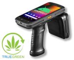 TrueGreen Cannabis Inventory Software - Chainway C72 Android Pistol Grip RFID Reader and Barcode Scanner (Up to 50FT RFID Range)