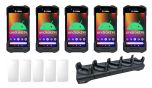 Bundle QTY (5): Zebra TC26 Rugged Android Handheld, 2D/1D/QR Code Barcode Scanner