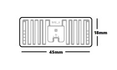 Avery Dennison Smartrac MiniWeb RFID Tag, 45 x 18mm