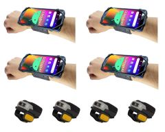 Bundle QTY (4): Chainway C90 Wireless Wearable Android Barcode Scanner, Hands-Free 2D/1D/QR Code Finger Scanner