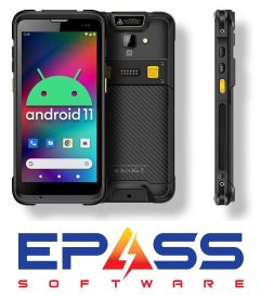 EPASS Software - Chainway C66 Android Barcode Scanner Rugged Handheld, 2D/1D Barcode Reader