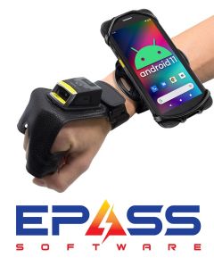 EPASS Software - Chainway C66 Wrist Mounted Wearable Android, 2D/1D Glove Barcode Scanner