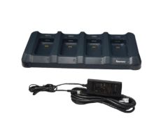 4-Slot Battery Charger for Honeywell CK65 | 871-230-301, AC20 (Power Supply Included), Charges Up to 4 Batteries of CK65-BTSC, 50149348-001