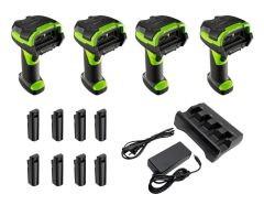 Bundle QTY (4): Zebra DS3678-ER Bluetooth Rugged Forklift Extended Range Barcode Scanners (Up to 70FT)