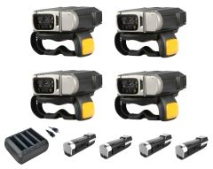 Zebra RS6000, Bluetooth Hands-Free 2D/1D Finger Scanners, iOS + Android Compatible